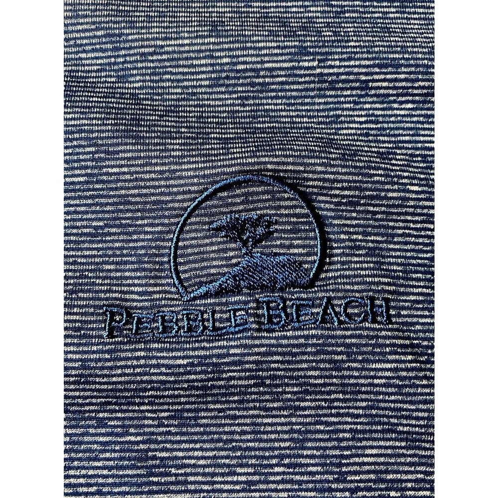 Pebble Beach Golf Course Polo Shirt Mens XXLarge Blue Golf Active Embroidery - Picture 2 of 10